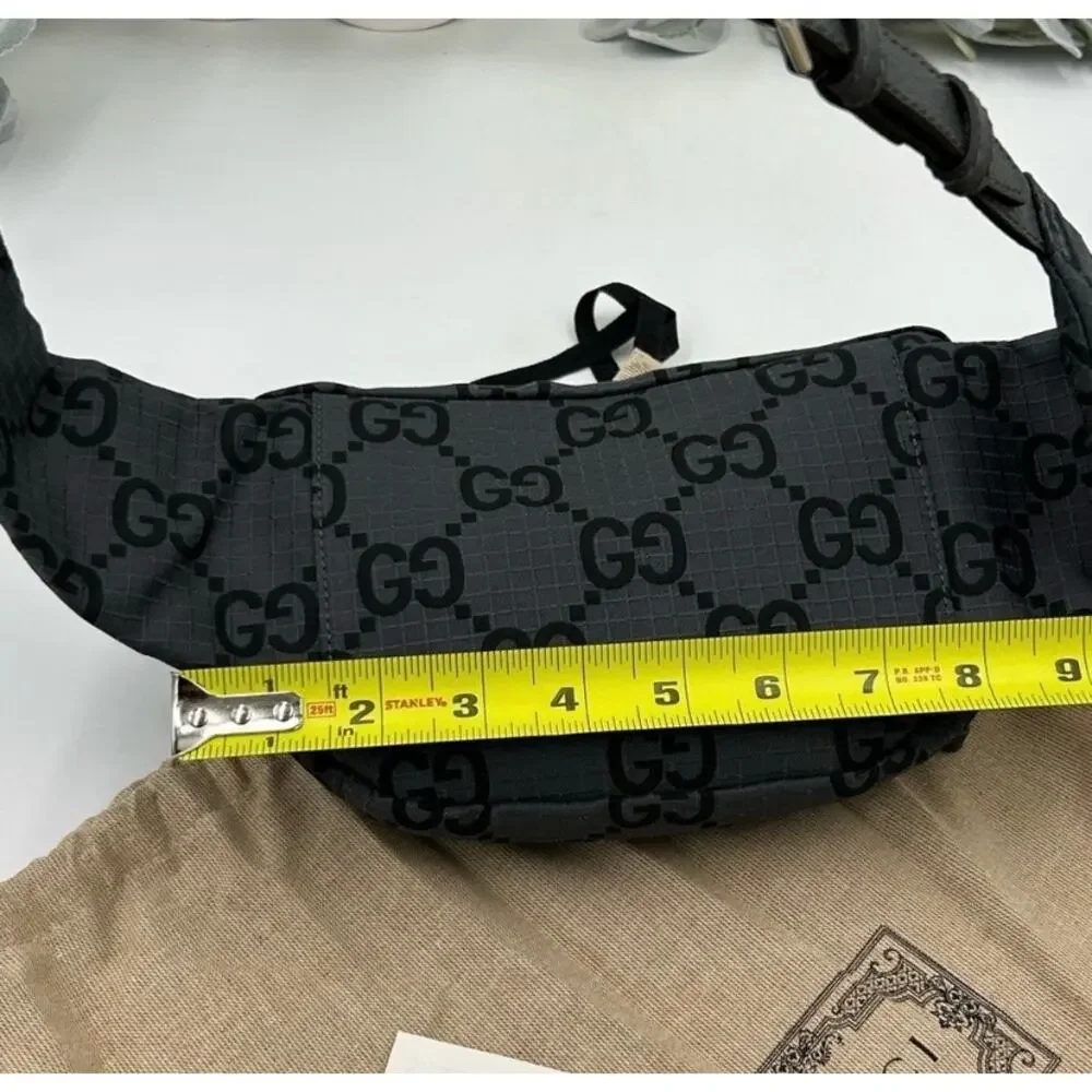 Gucci unisex jumbo GG nylon adjustable belt bag size 80 cm made in Italy